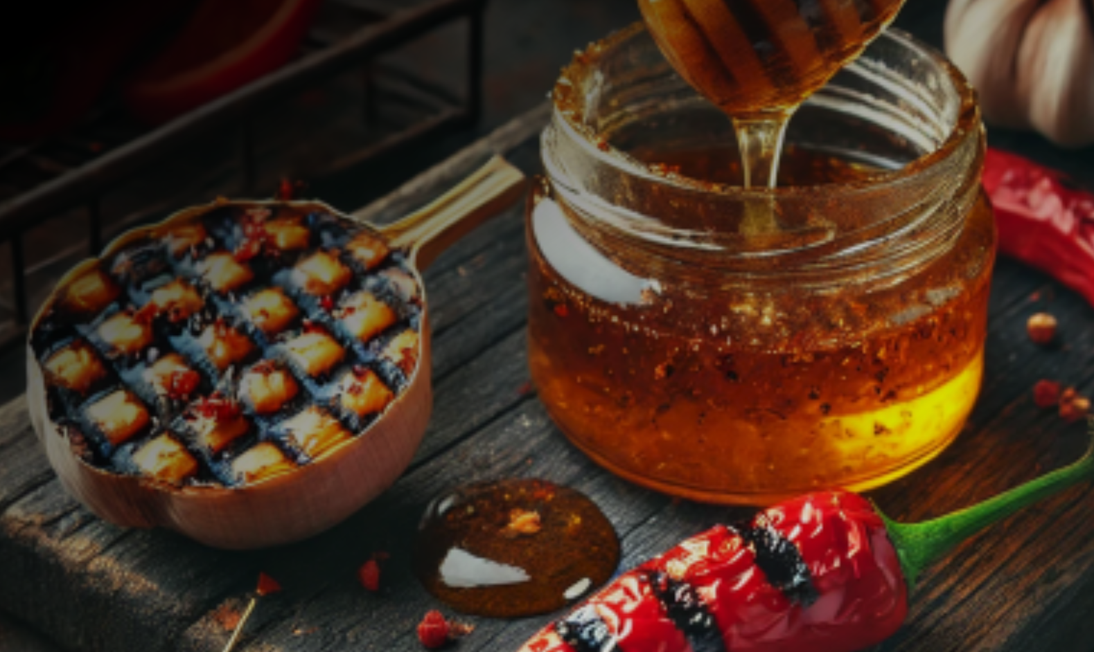 Chargrilled Flavoured Hot Honey