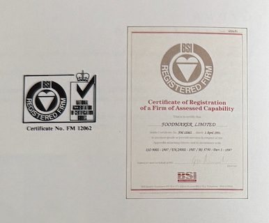 Foodmaker Cert
